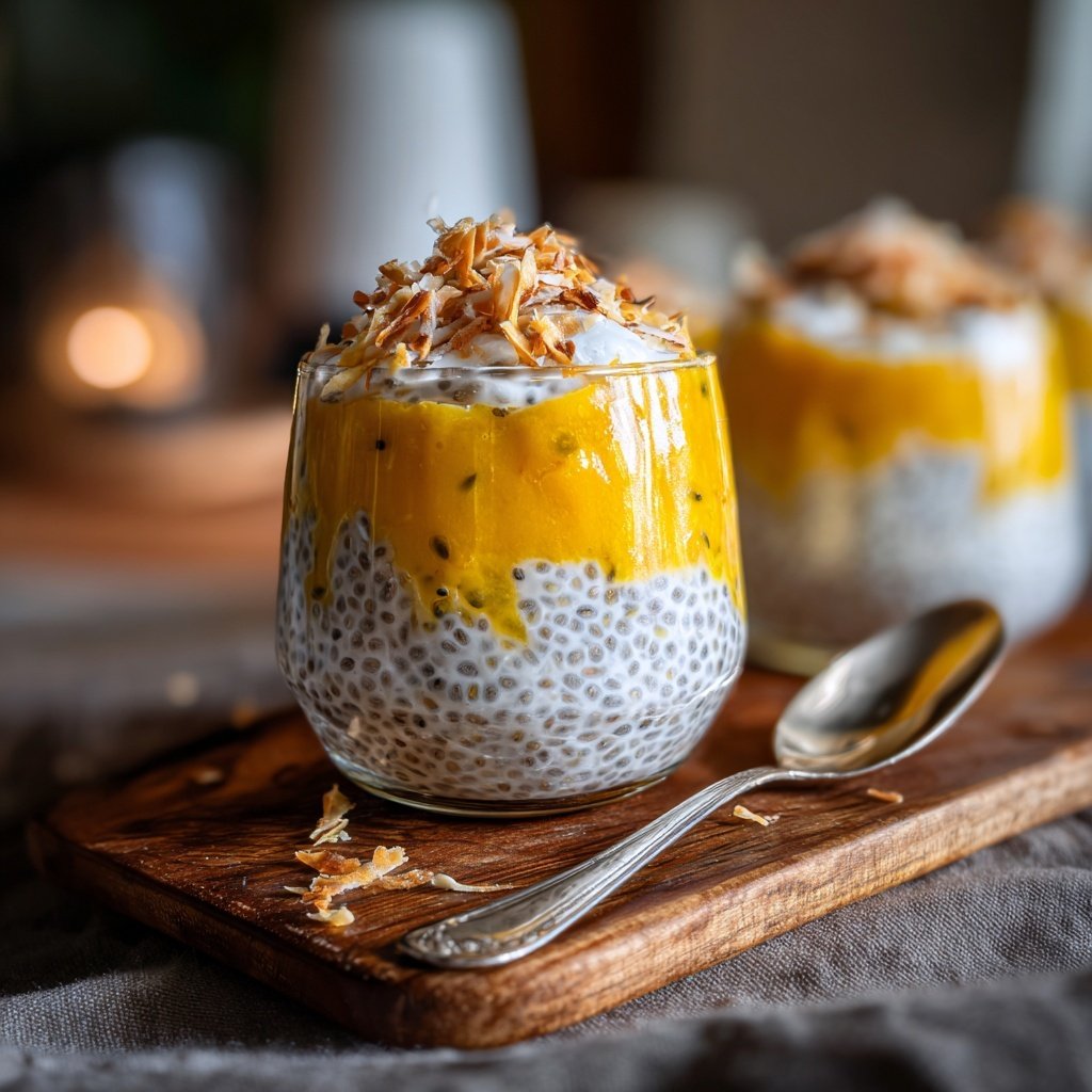 Mango Coconut Chia Pudding