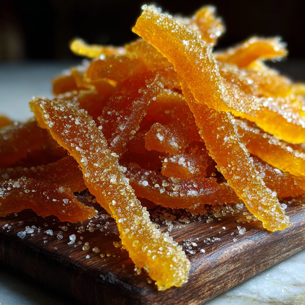 Candied Orange Peel for Cakes