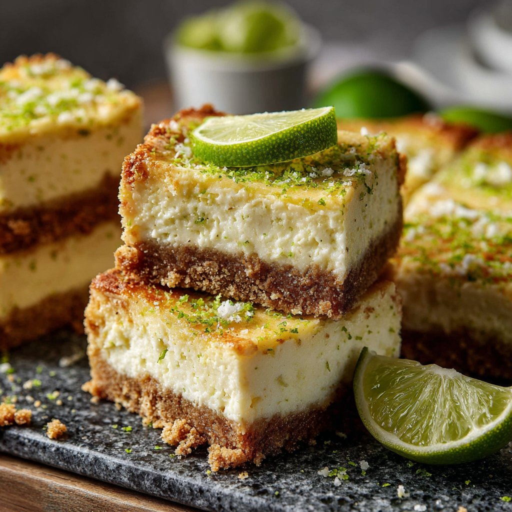 Lime Zest Cheesecake Bars
