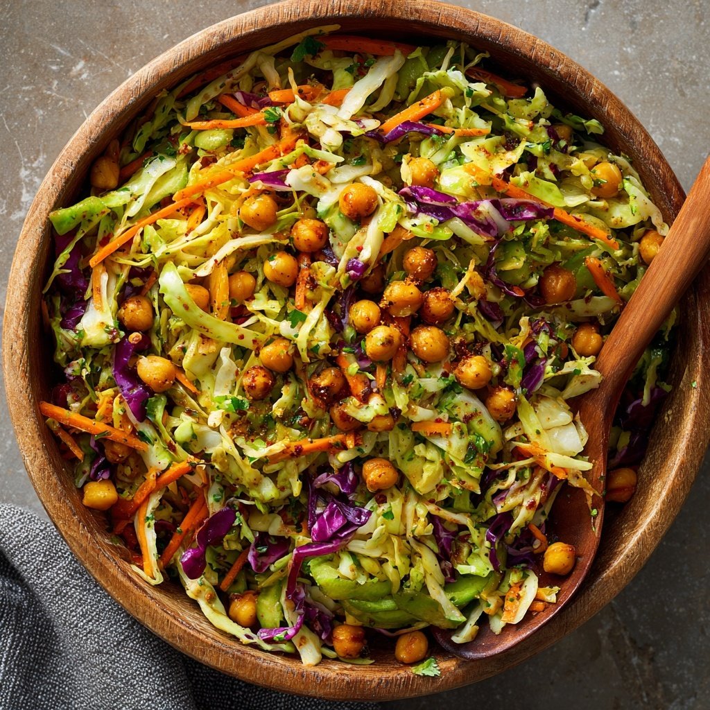 Crunchy Chickpea Spring Slaw