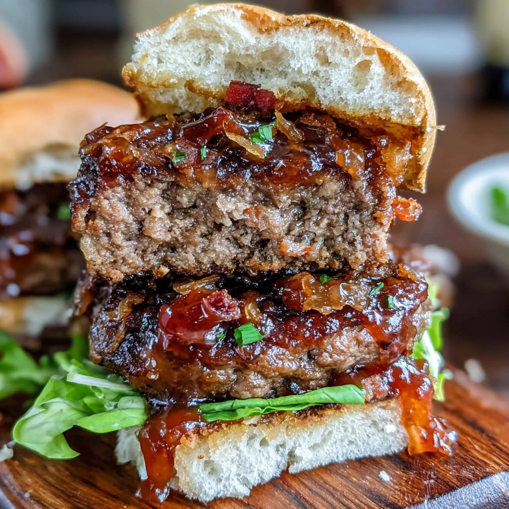 Gourmet Cheese-Stuffed Hamburgers