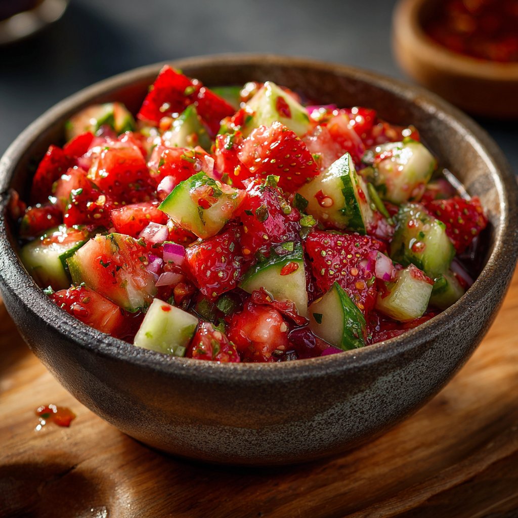 Spring Strawberry-Cucumber Salsa