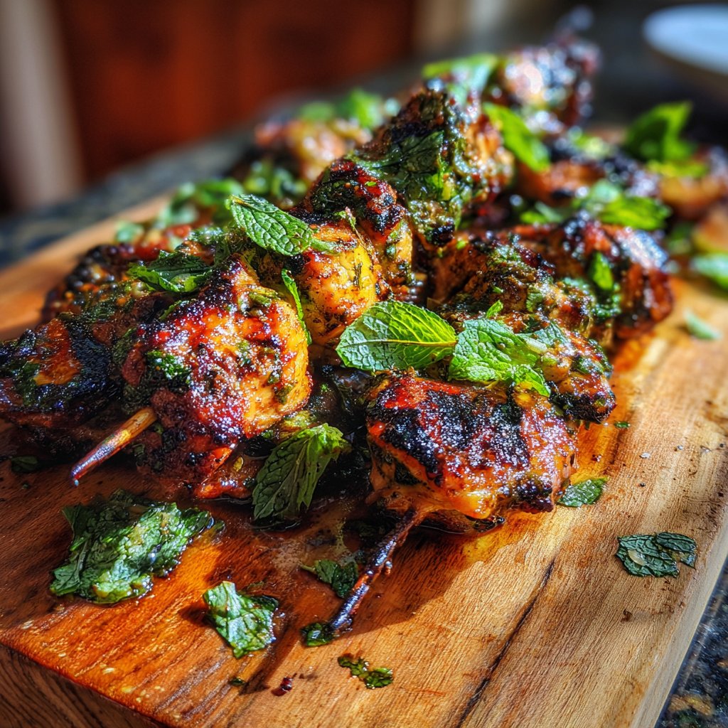 Caribbean-Jerk Chicken Skewers