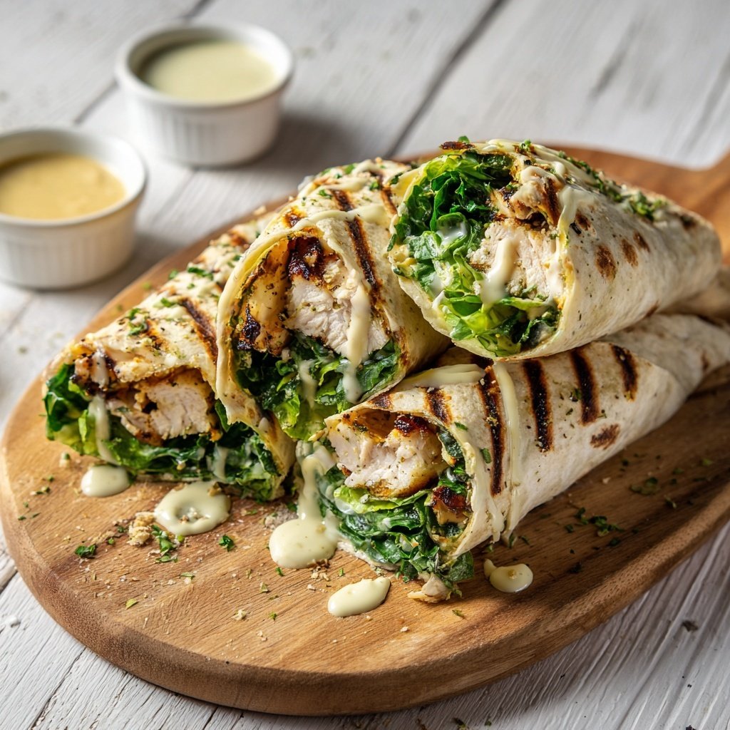 Lemon Herb Grilled Chicken Wrap