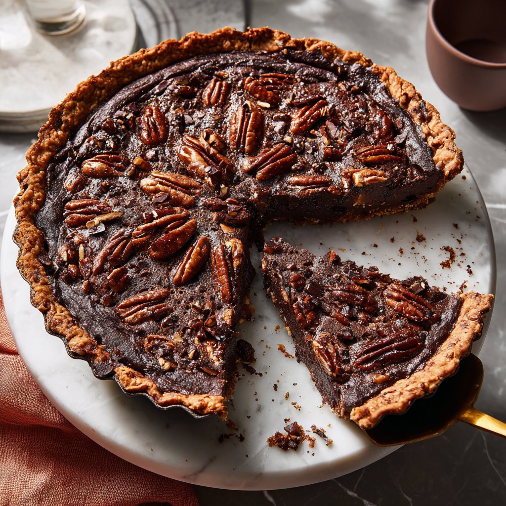 Silky Chocolate Pecan Pie
