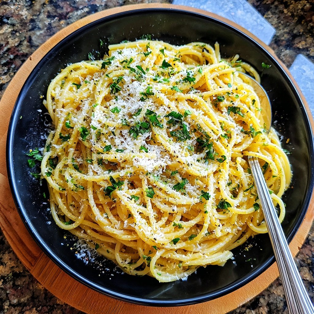 Quick Garlic Butter Pasta